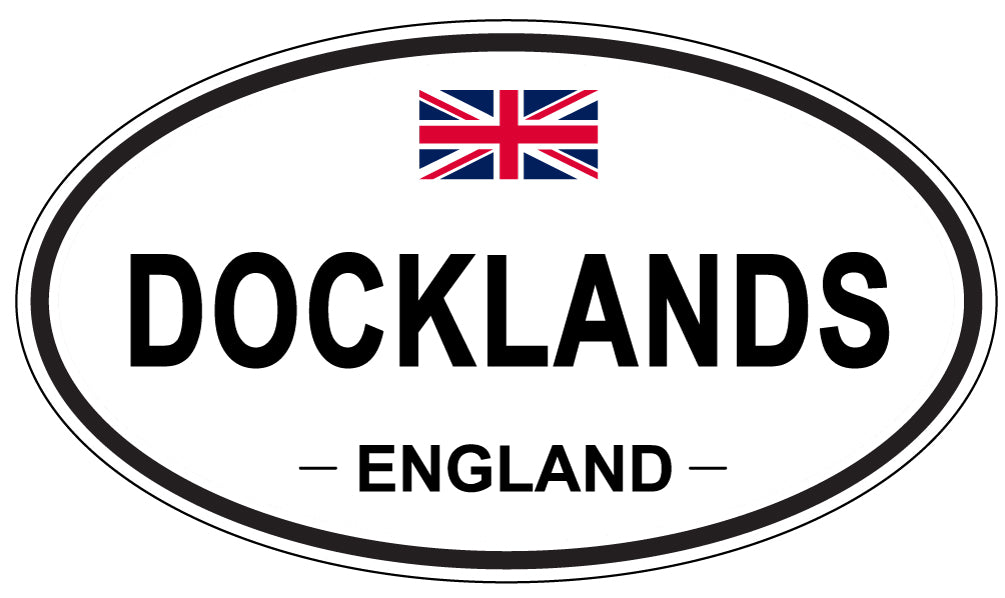 DOCKLANDS, ENGLAND - Oval Sticker