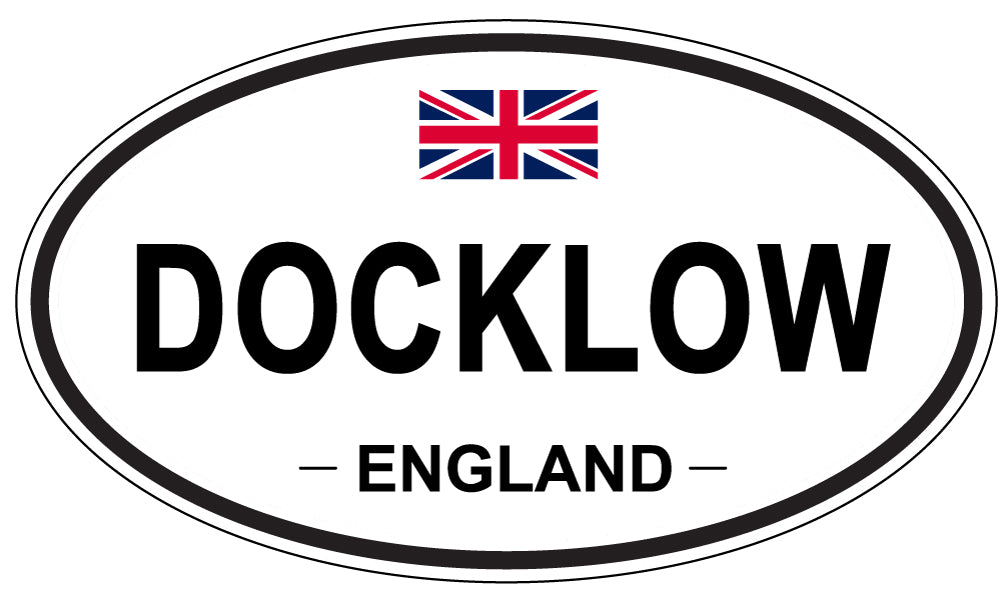 DOCKLOW, England - Oval Magnet