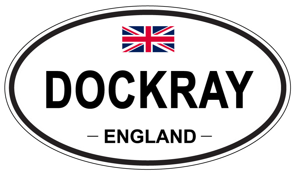 DOCKRAY, ENGLAND - Oval Sticker