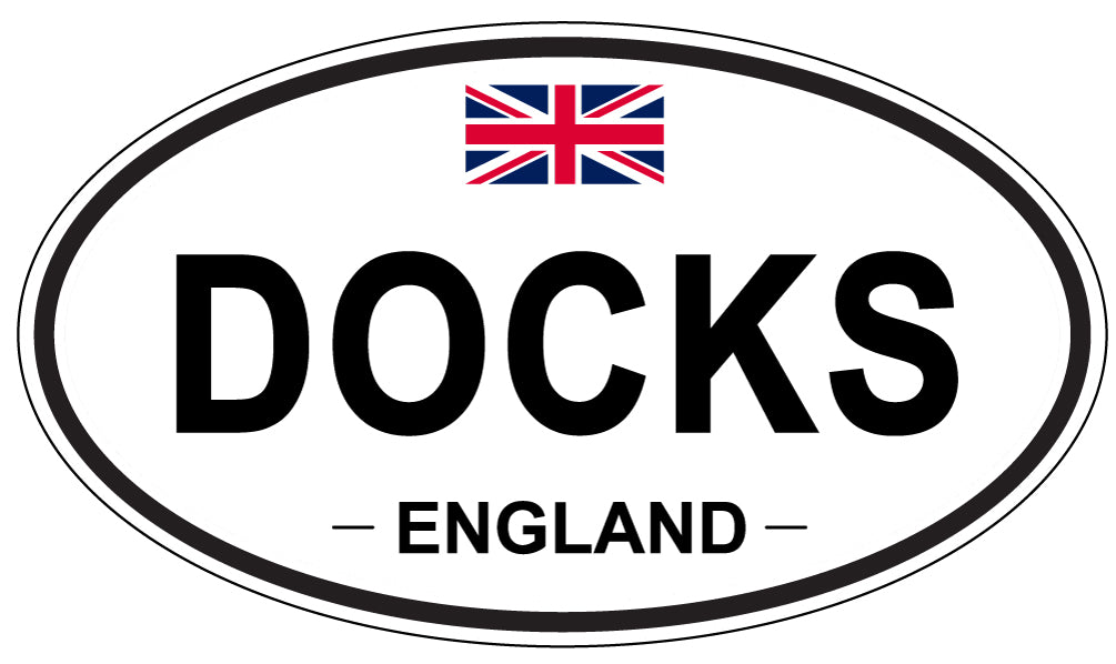DOCKS, ENGLAND - Oval Sticker