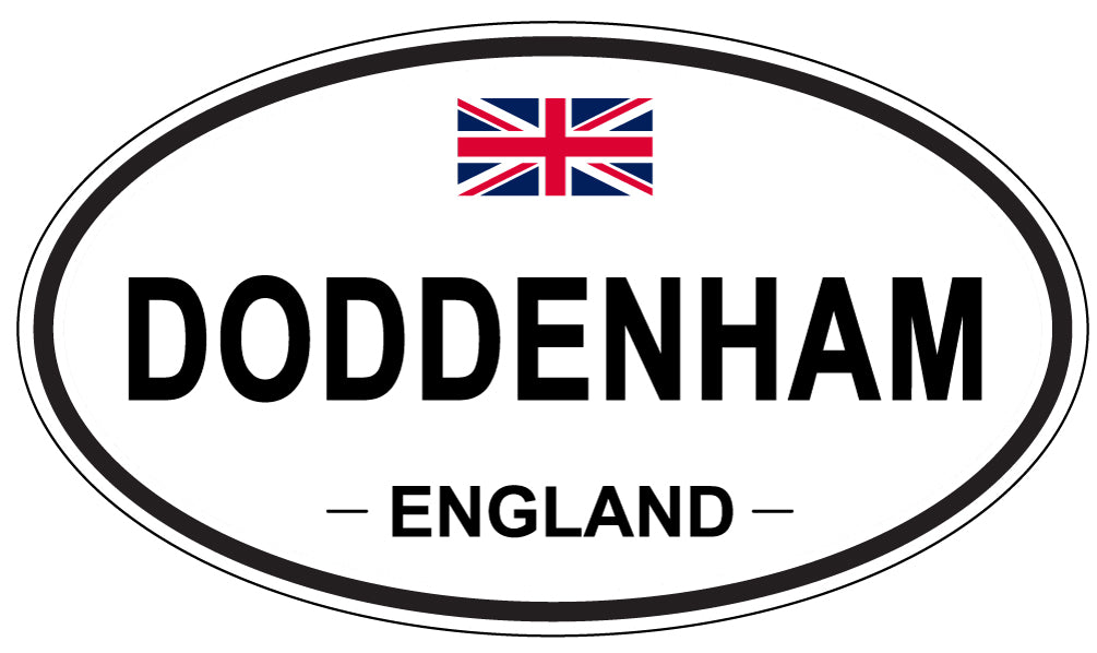 DODDENHAM, ENGLAND - Oval Sticker