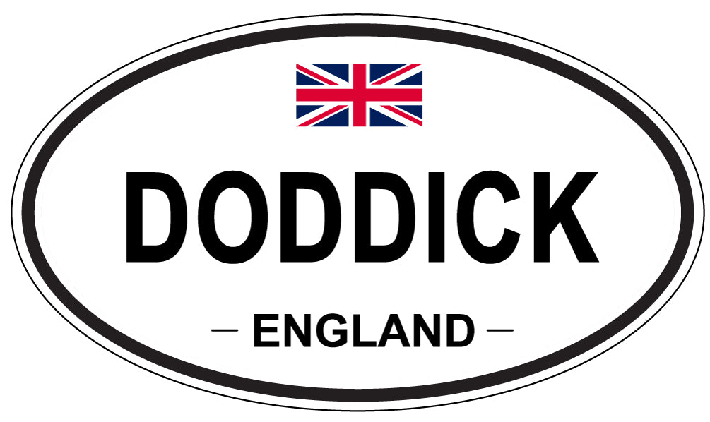 DODDICK, England - Oval Magnet
