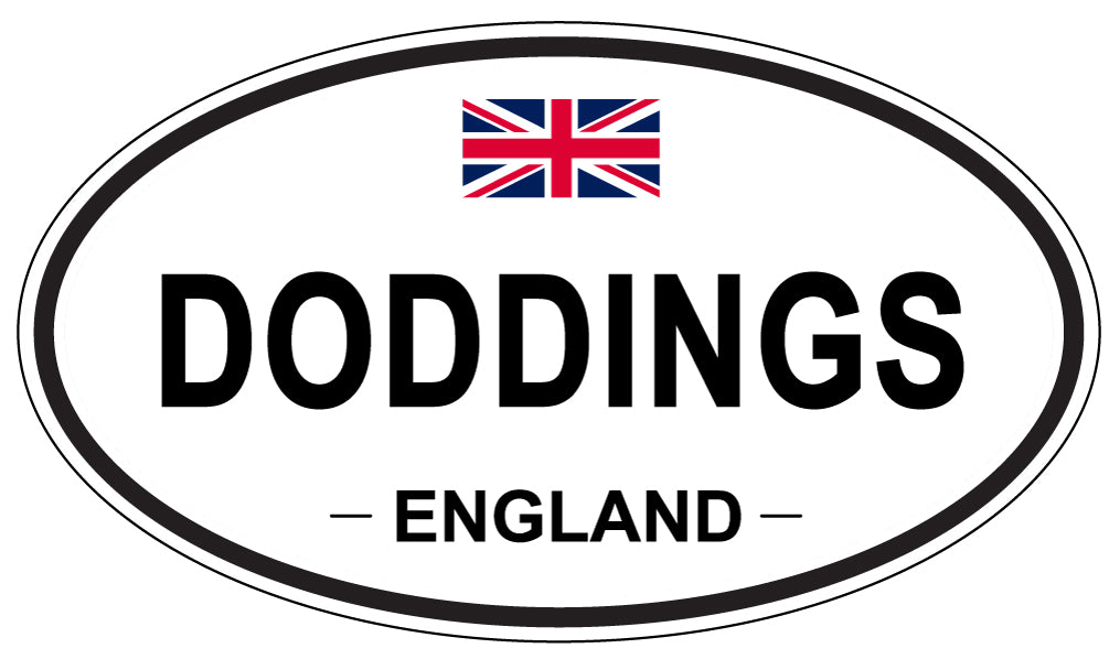DODDINGS, ENGLAND - Oval Sticker