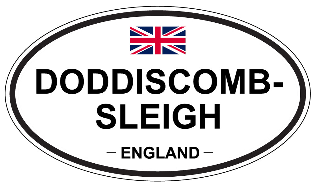 DODDISCOMBSLEIGH, ENGLAND - Oval Sticker