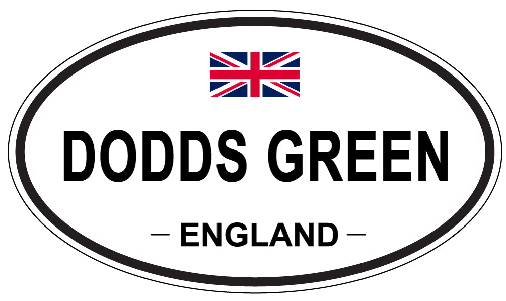 DODDS GREEN, ENGLAND - Oval Sticker