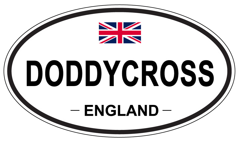 DODDYCROSS, England - Oval Magnet