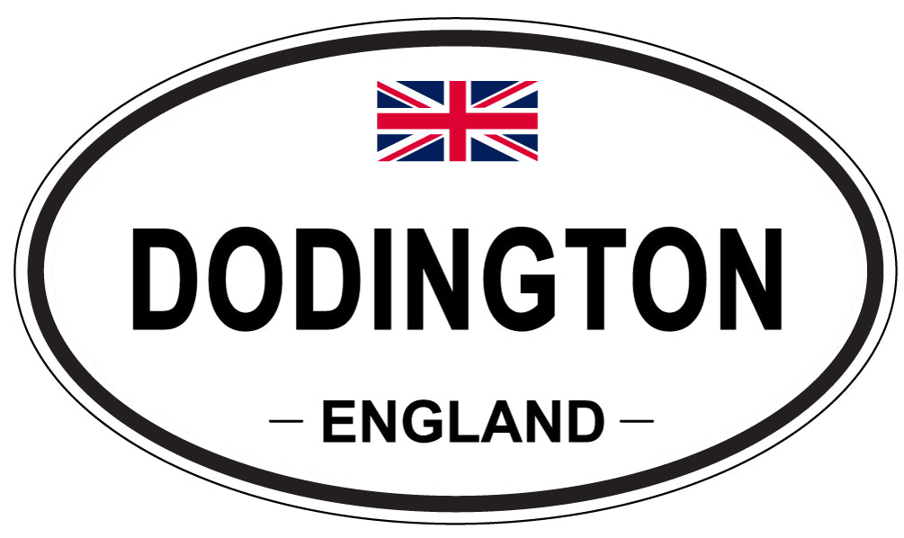 DODINGTON, ENGLAND - Oval Sticker
