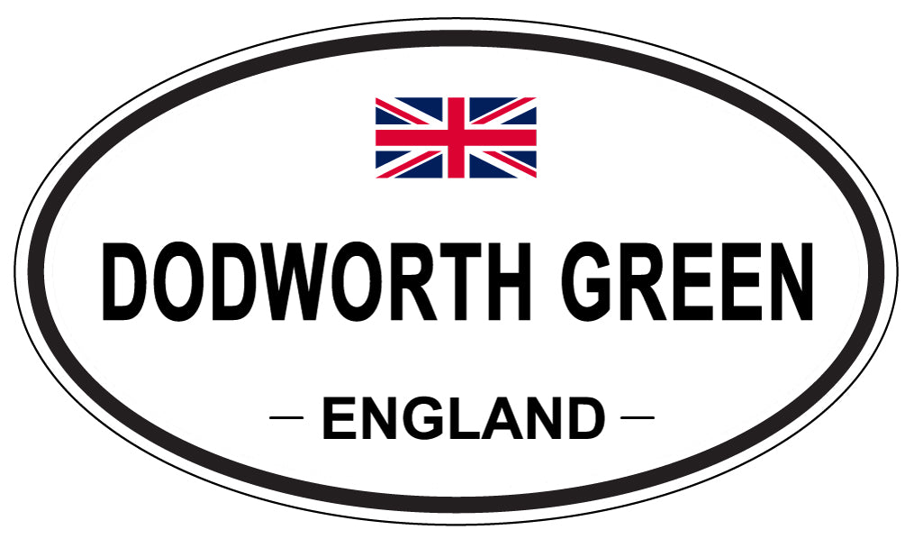 DODWORTH GREEN, ENGLAND - Oval Sticker
