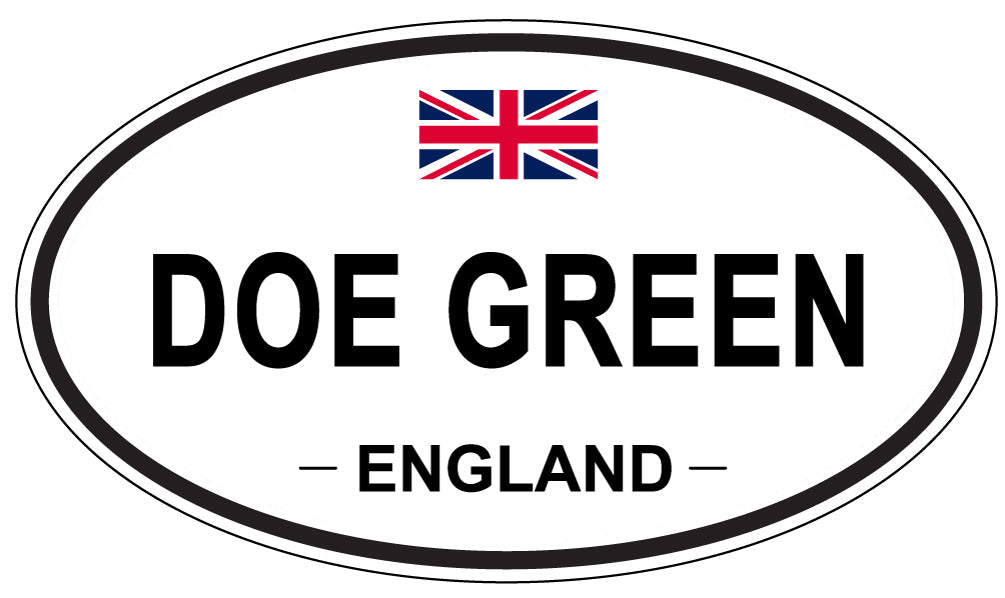 DOE GREEN, England - Oval Magnet