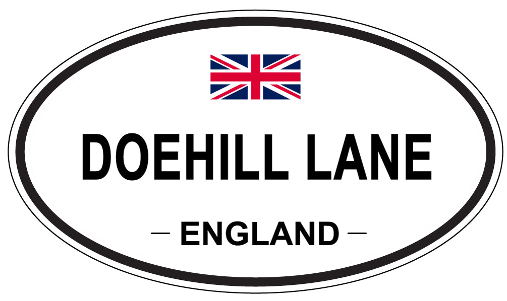 DOEHILL LANE, England - Oval Magnet