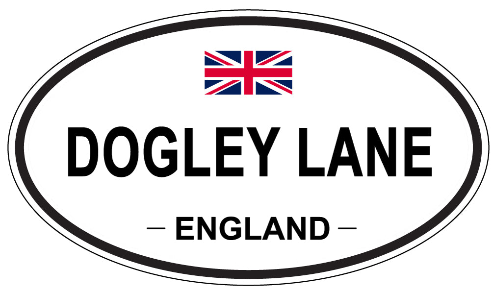 DOGLEY LANE, ENGLAND - Oval Sticker