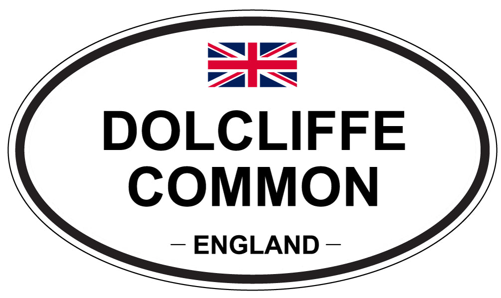 DOLCLIFFE COMMON, ENGLAND - Oval Sticker