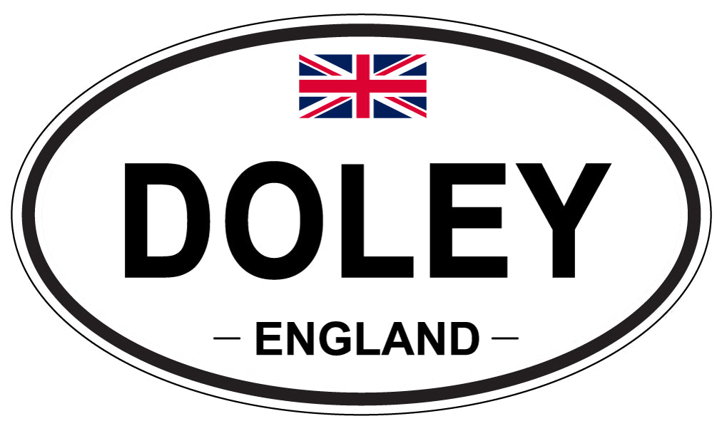 DOLEY, ENGLAND - Oval Sticker