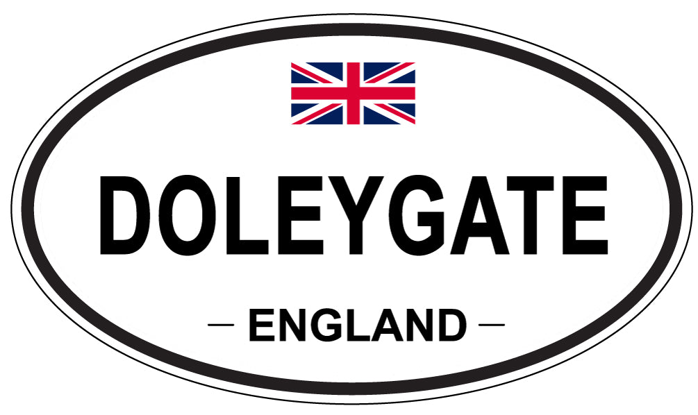 DOLEYGATE, ENGLAND - Oval Sticker