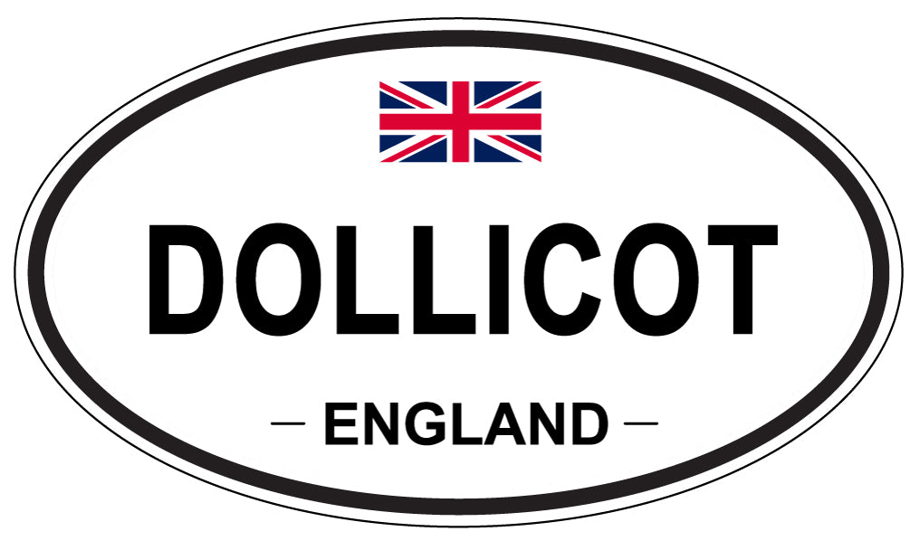 DOLLICOT, ENGLAND - Oval Sticker