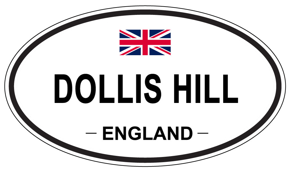 DOLLIS HILL, England - Oval Magnet