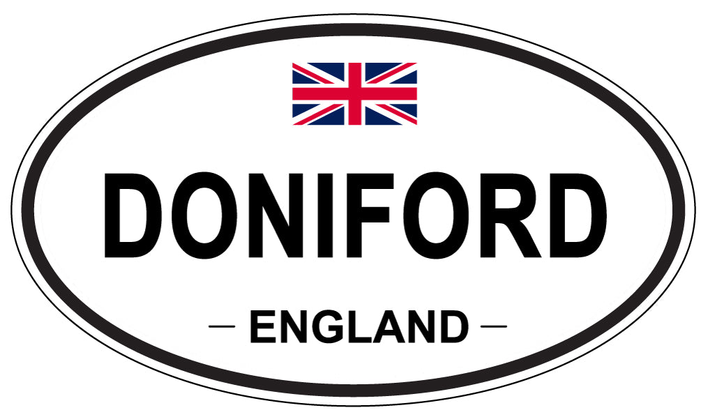DONIFORD, ENGLAND - Oval Sticker