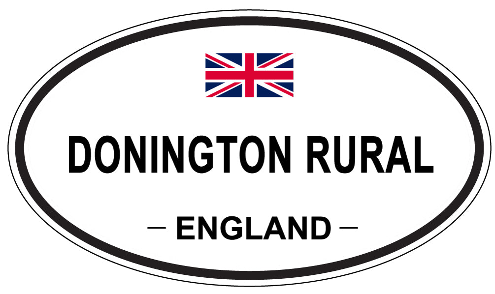 DONINGTON RURAL, ENGLAND - Oval Sticker