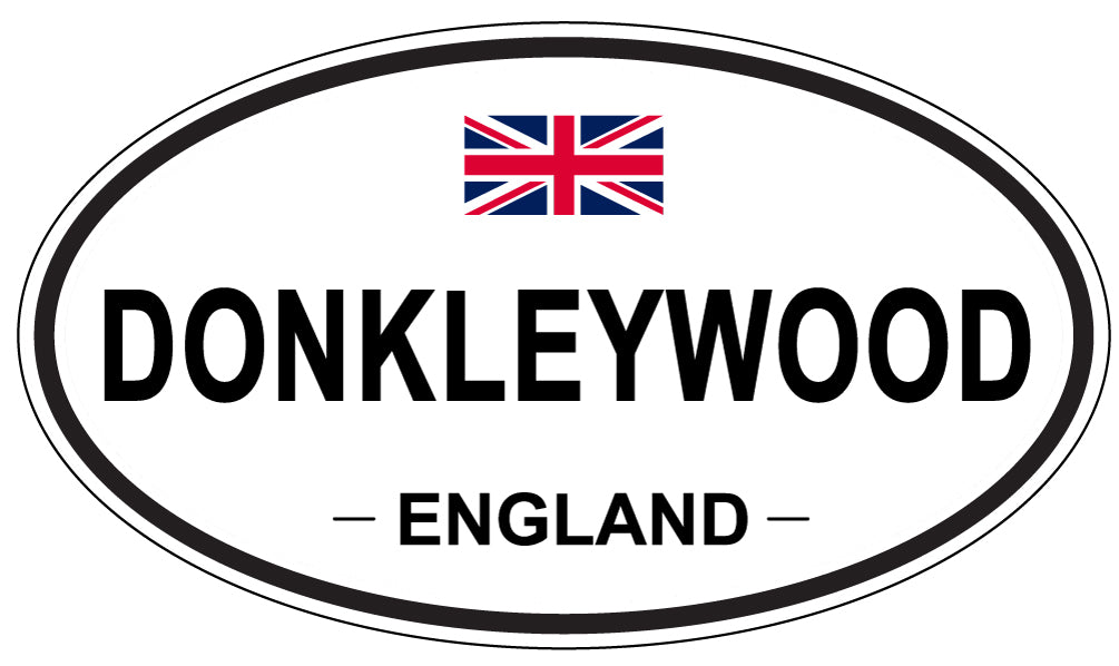 DONKLEYWOOD, ENGLAND - Oval Sticker