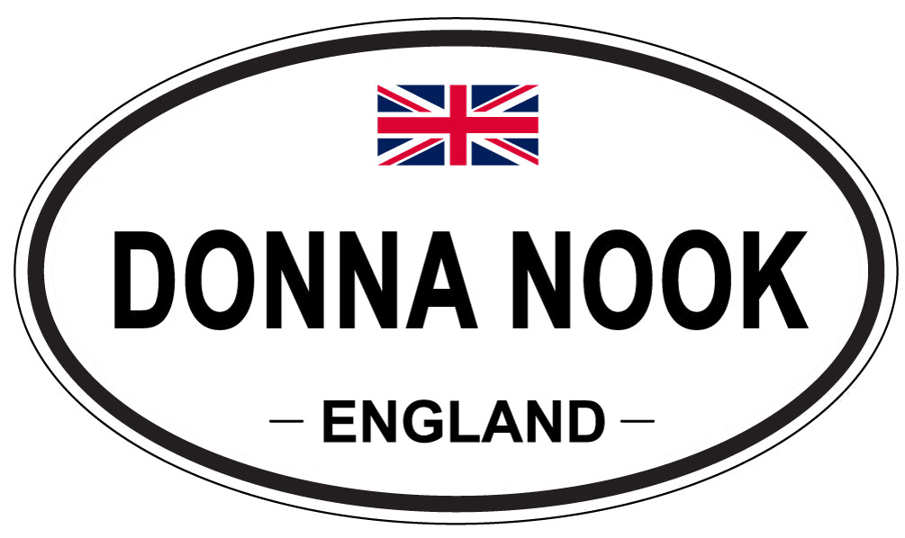 DONNA NOOK, ENGLAND - Oval Sticker