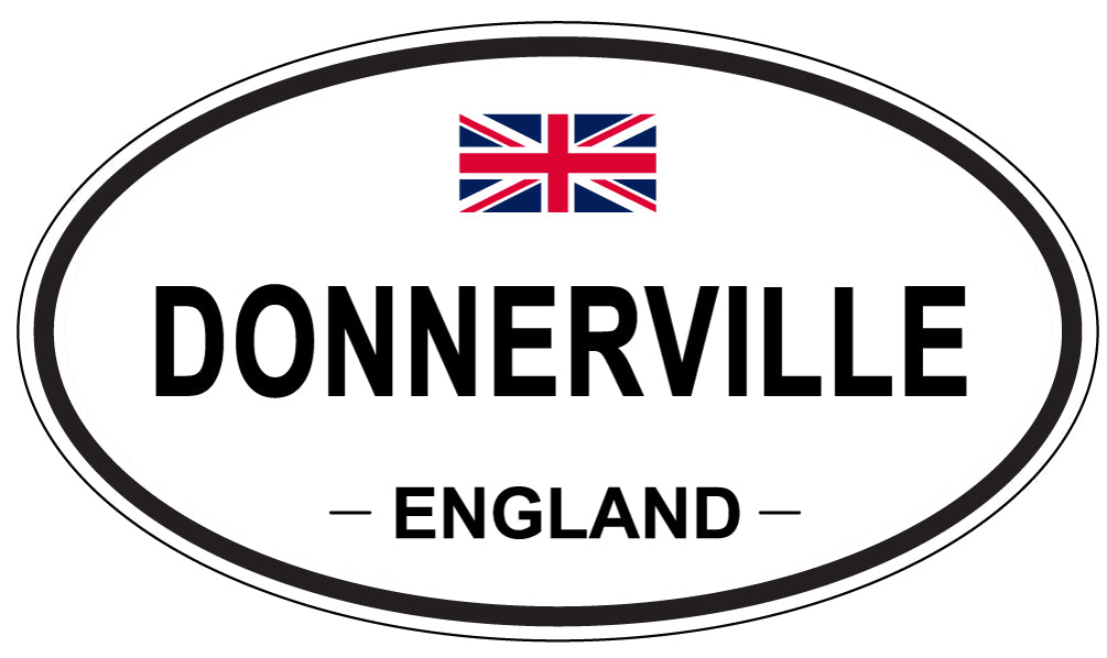 DONNERVILLE, ENGLAND - Oval Sticker