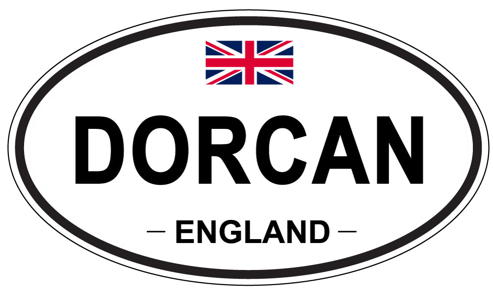 DORCAN, England - Oval Magnet