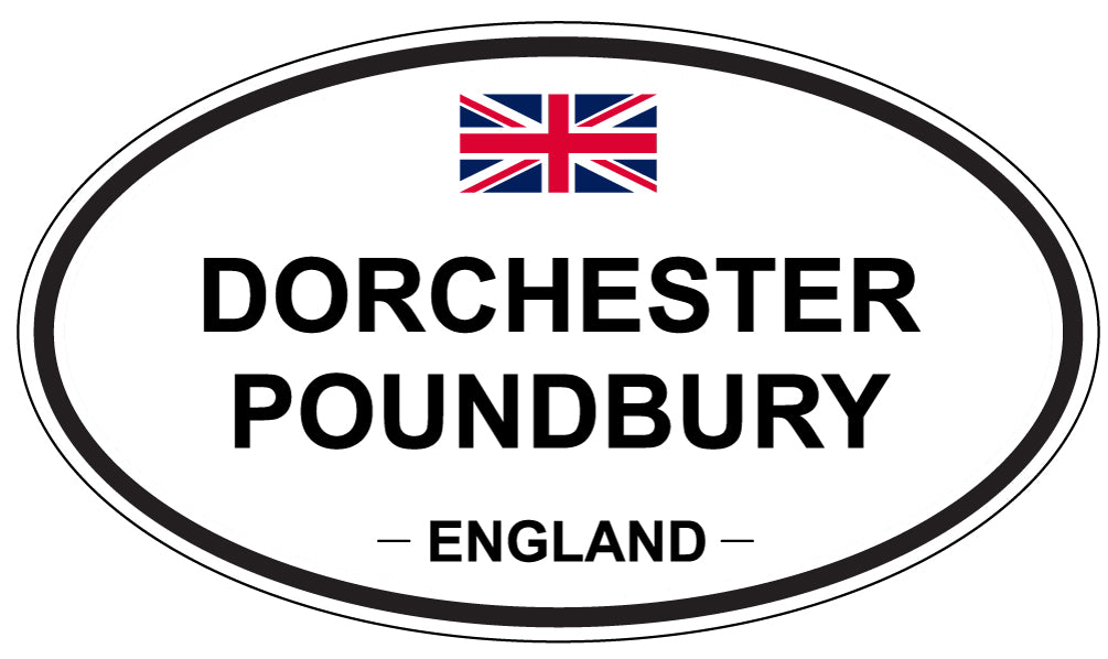 DORCHESTER POUNDBURY, England - Oval Magnet
