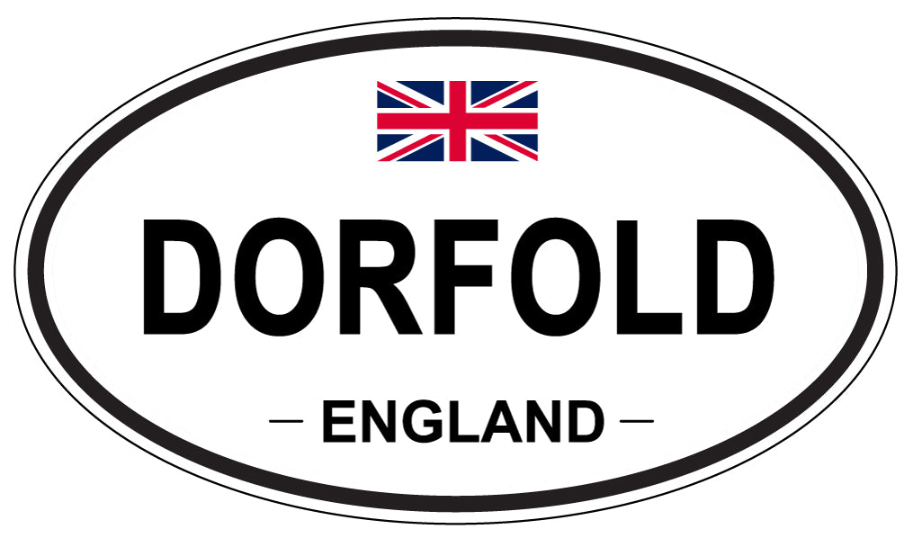 DORFOLD, ENGLAND - Oval Sticker