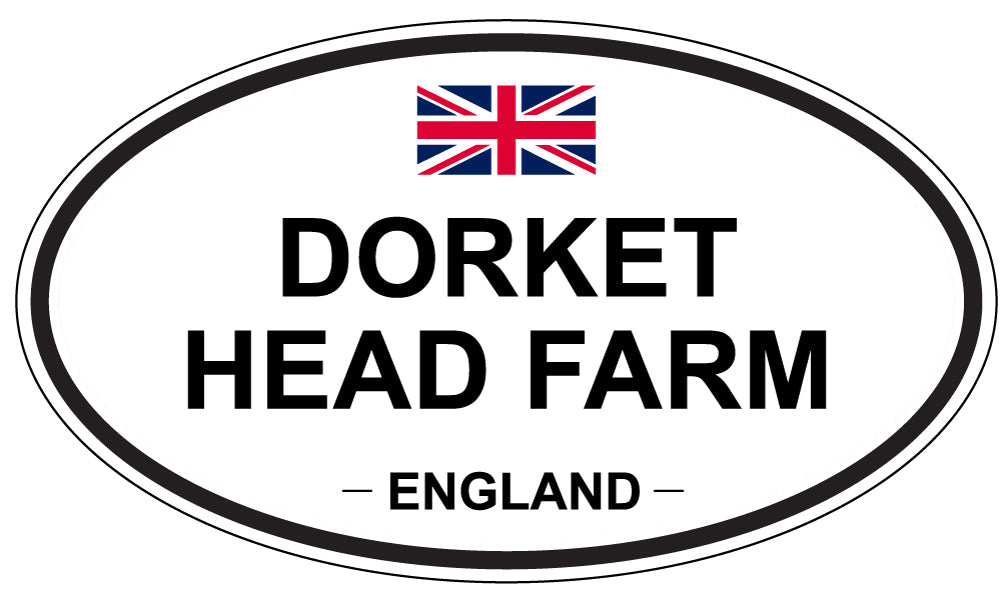 DORKET HEAD FARM, ENGLAND - Oval Sticker