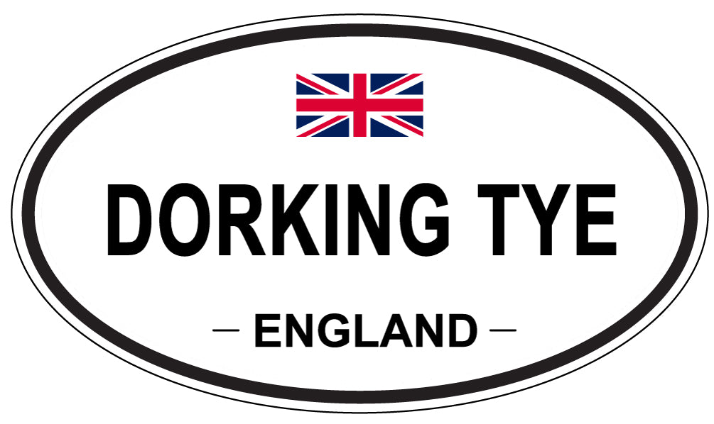 DORKING TYE, ENGLAND - Oval Sticker