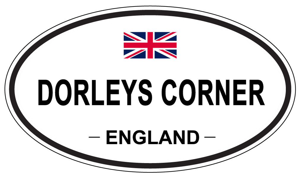 DORLEYS CORNER, ENGLAND - Oval Sticker