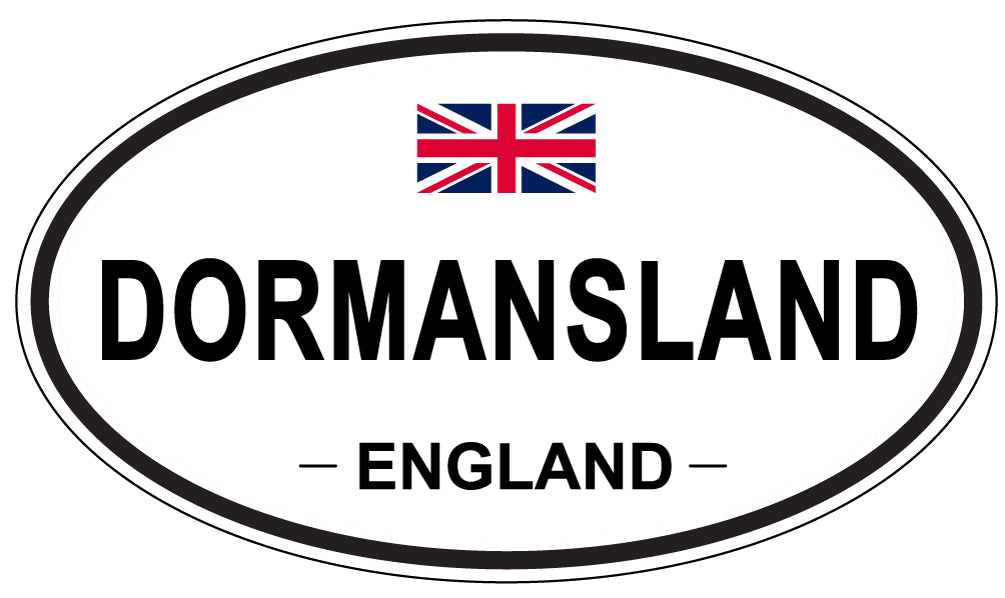 DORMANSLAND, ENGLAND - Oval Sticker