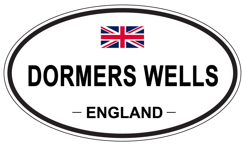 DORMERS WELLS, ENGLAND - Oval Sticker