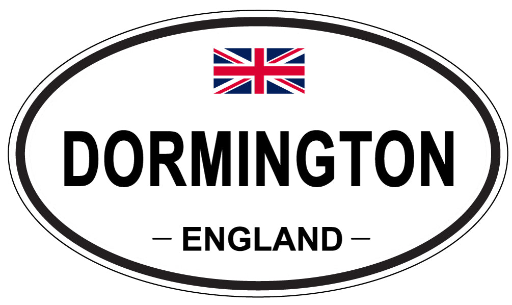 DORMINGTON, ENGLAND - Oval Sticker