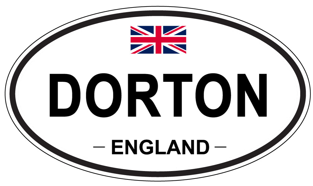 DORTON, ENGLAND - Oval Sticker