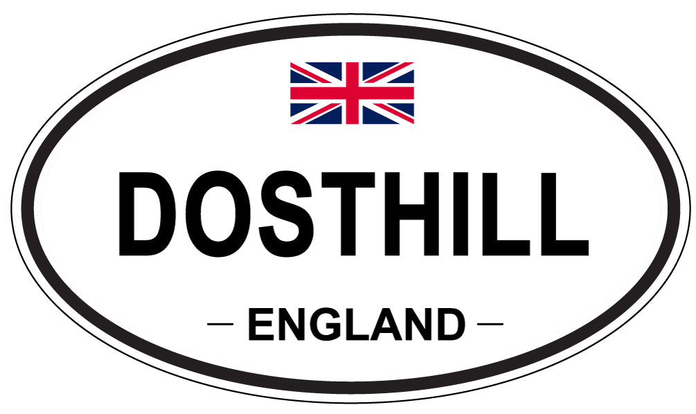 DOSTHILL, ENGLAND - Oval Sticker