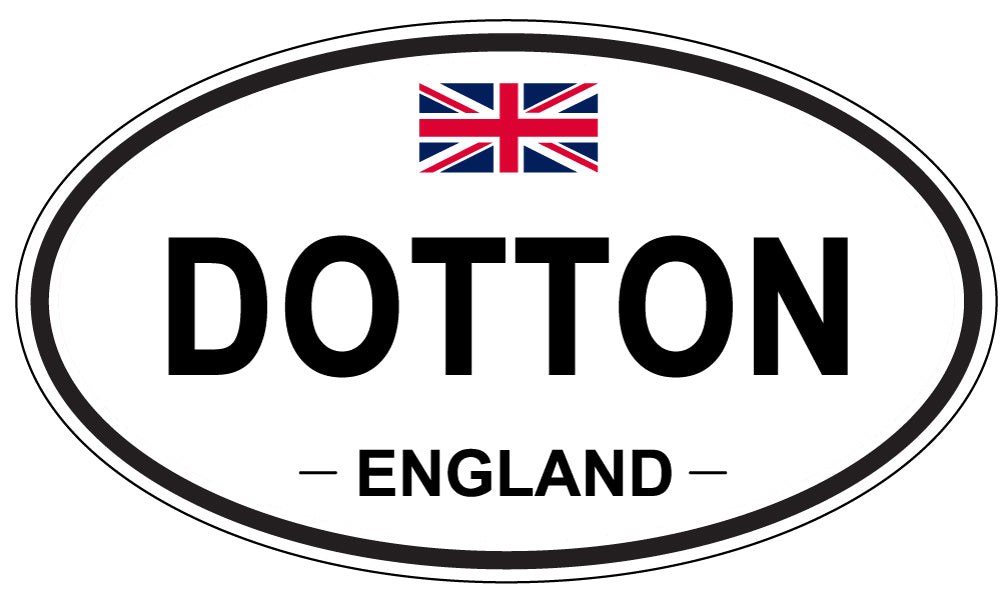 DOTTON, ENGLAND - Oval Sticker