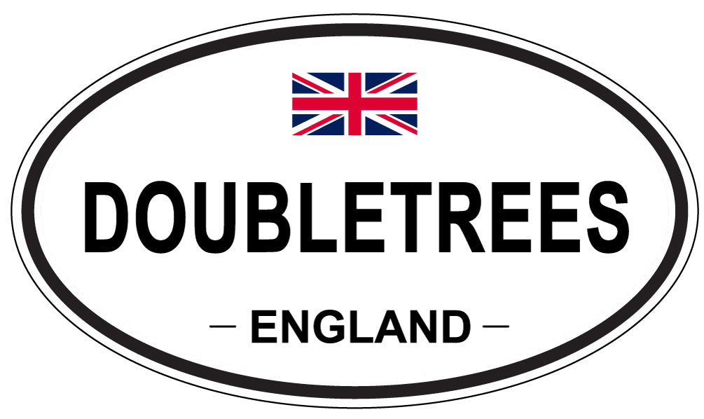 DOUBLETREES, ENGLAND - Oval Sticker