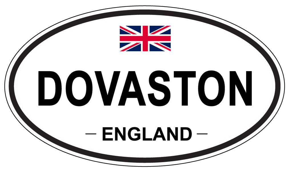 DOVASTON, ENGLAND - Oval Sticker