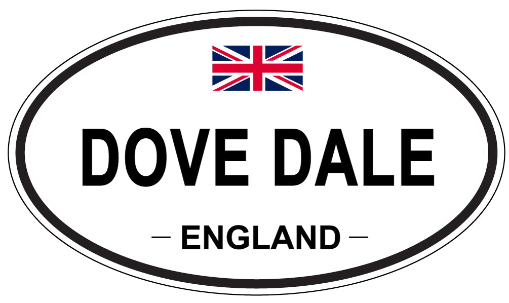 DOVE DALE, ENGLAND - Oval Sticker