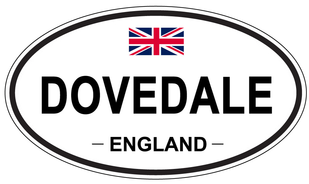 DOVEDALE, ENGLAND - Oval Sticker