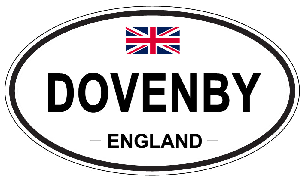 DOVENBY, ENGLAND - Oval Sticker