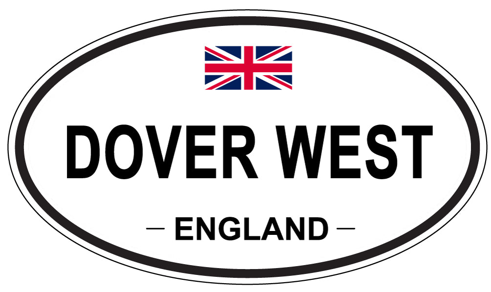 DOVER WEST, England - Oval Magnet