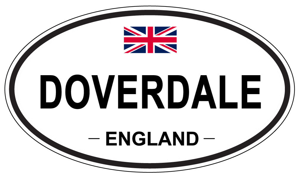 DOVERDALE, ENGLAND - Oval Sticker