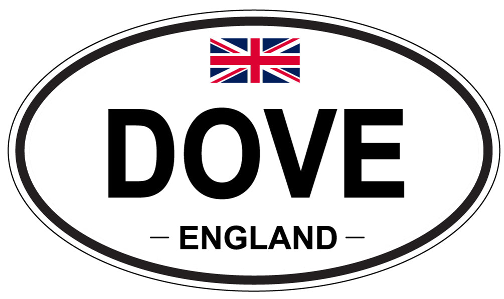 DOVE, England - Oval Magnet