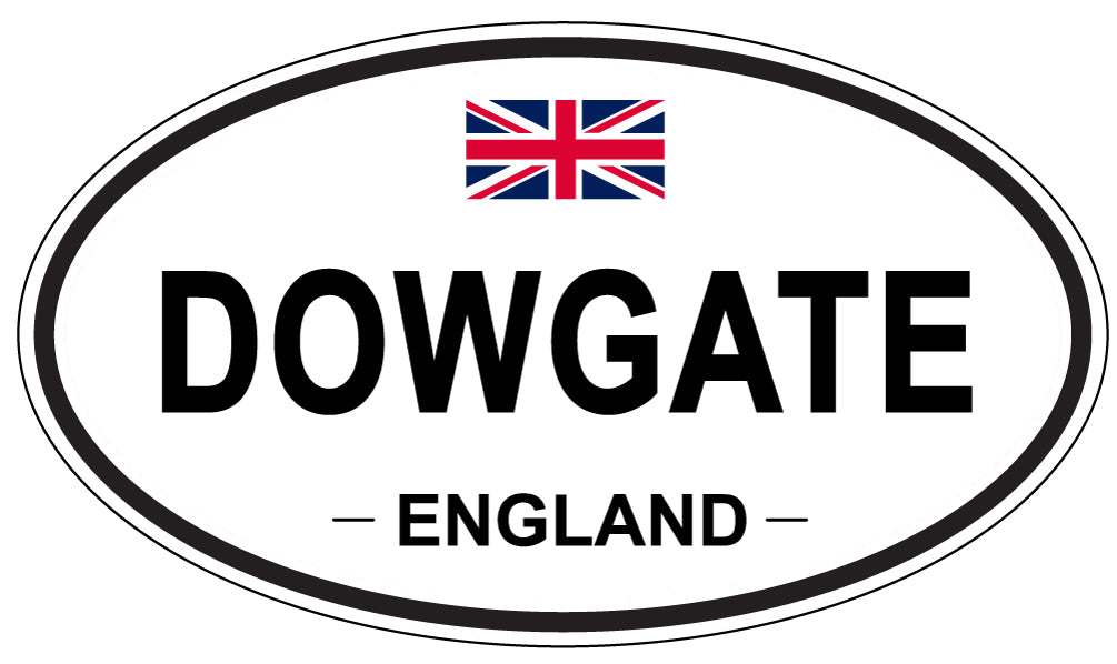 DOWGATE, ENGLAND - Oval Sticker