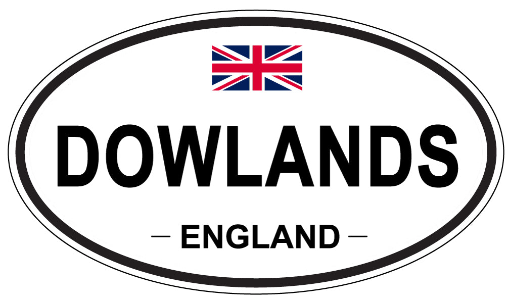 DOWLANDS, England - Oval Magnet