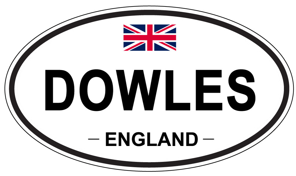 DOWLES, England - Oval Magnet