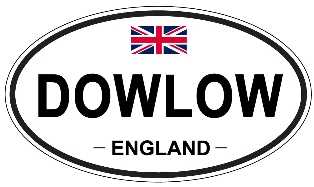 DOWLOW, England - Oval Magnet