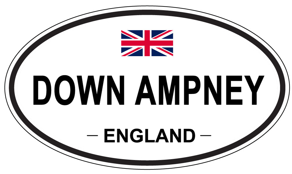 DOWN AMPNEY, England - Oval Magnet